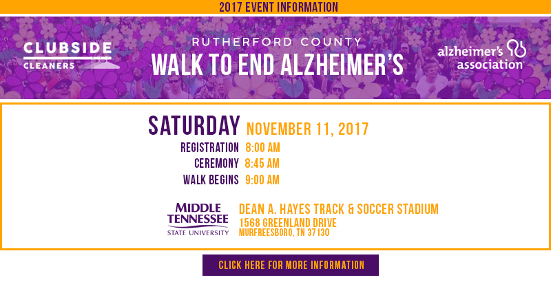 2017 Rutherford County Walk to End Alzheimer's